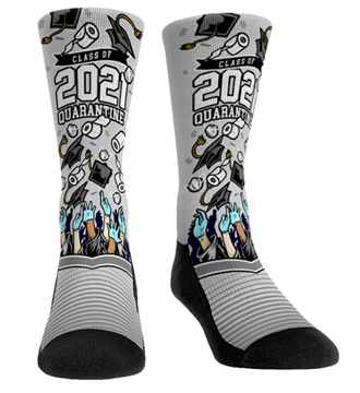 Class of 2021 quarantine graduation covid socks