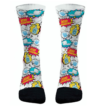 Toilet paper roll socks. Funny covid 19 socks. 2020 socks. 