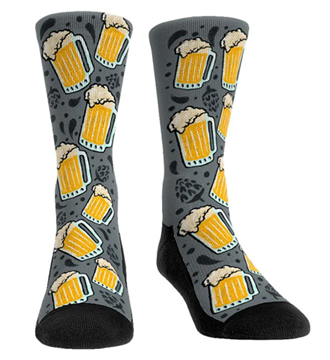 Beer socks beer all over socks