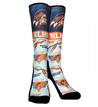 Hunters Lane Warriors Socks. Goodlettsville High School Socks. Hunters Lante Warriors Team Socks. Basketball Socks. Football Socks.